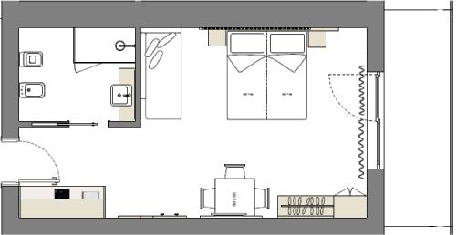 a floor plan of a house at Vineus Tramin in Termeno