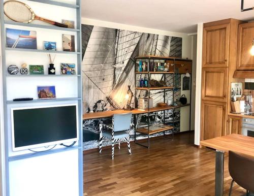 A kitchen or kitchenette at Mascalzone Latino, City center apartment