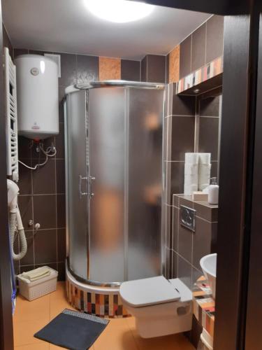 Kúpeľňa v ubytovaní Apartament Róża 1 Sauna & Jacuzzi Jaszczurówka 21a