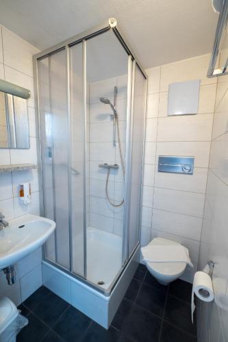 Koupelna v ubytování B&B Hotel Heimgartl