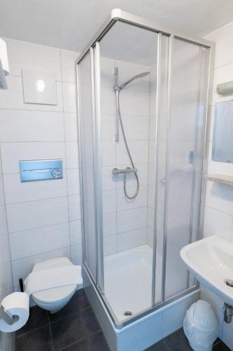 Koupelna v ubytování B&B Hotel Heimgartl