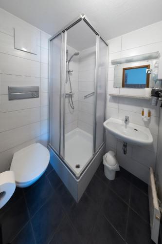 Koupelna v ubytování B&B Hotel Heimgartl