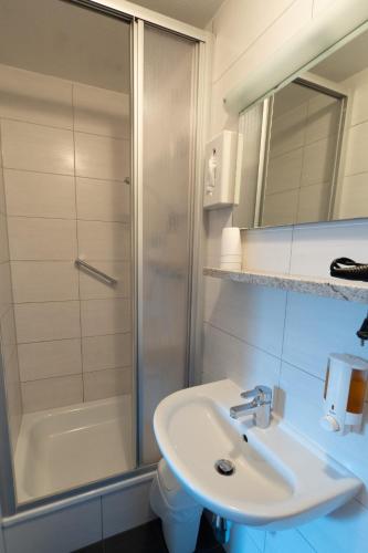 Koupelna v ubytování B&B Hotel Heimgartl