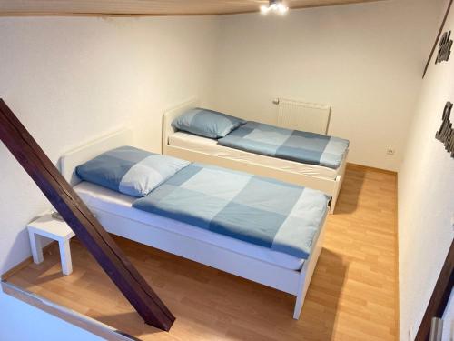 Postel nebo postele na pokoji v ubytování Ferienwohnung-Relax-Schleesen