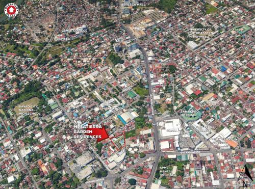 een kaart van een stad met huizen en gebouwen bij Mesatierra Garden Residences in Davao City