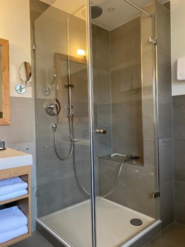 Koupelna v ubytování Sonnhof Apartments Tegernsee - zentral und perfekt für Urlaub & Arbeit