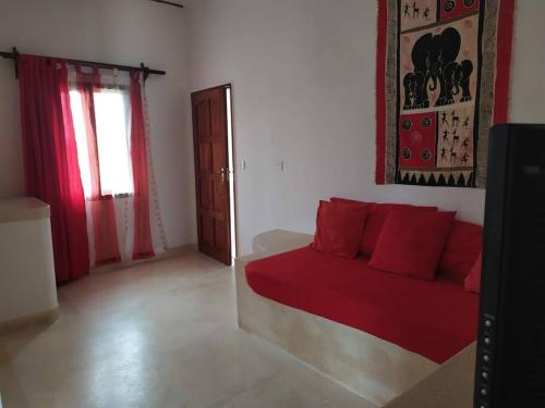 Un lugar para sentarse en Luxury Simba House in Watamu [ ☆☆☆☆☆ ]