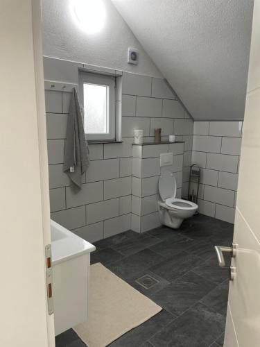 Koupelna v ubytování Apartman ALMA