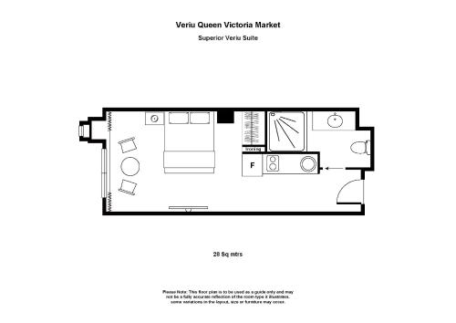 a floor plan of a modern house at Veriu Queen Victoria Market in Melbourne