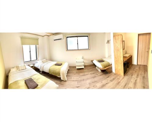 Posezení v ubytování CABIN Nozawaonsen