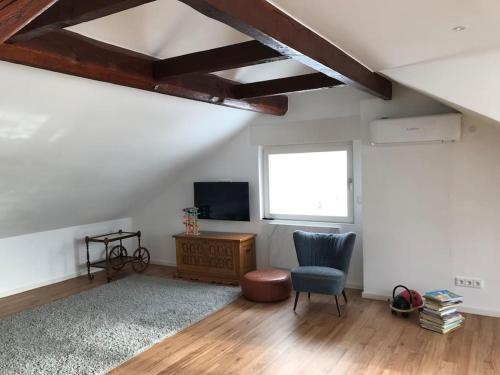 TV a/nebo společenská místnost v ubytování Luxury Top Floor Appartment