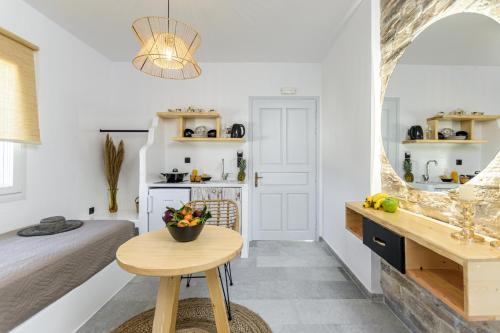Køkken eller tekøkken på Casa Verde Di Naxos