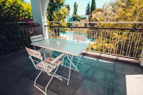 Balkón nebo terasa v ubytování Muskebi Apart Otel