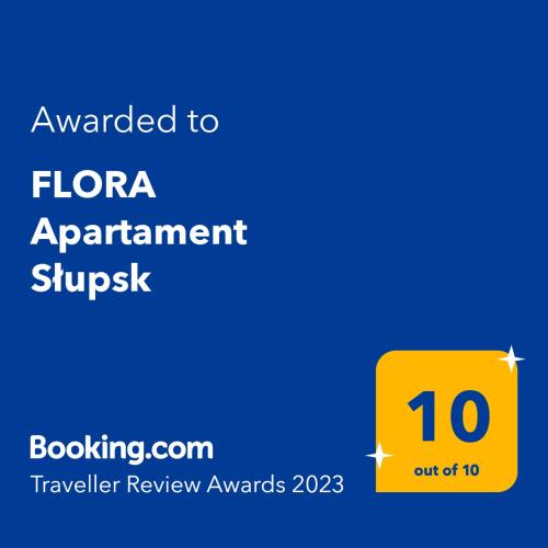 Certifikát, hodnocení, plakát nebo jiný dokument vystavený v ubytování FLORA Apartament Słupsk