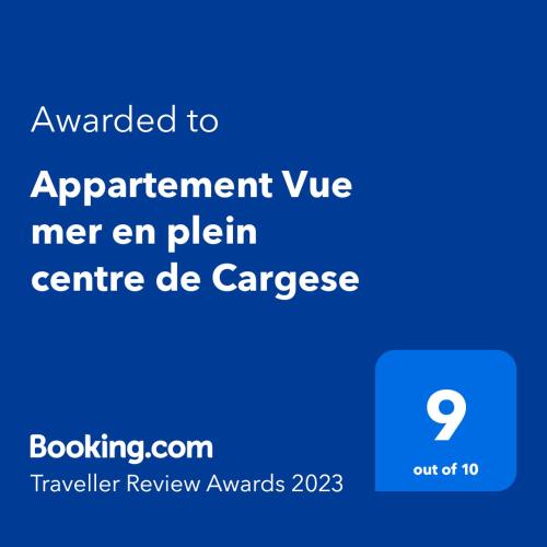 Appartement Vue mer en plein centre de Cargese 면허증, 상장, 서명, 기타 문서