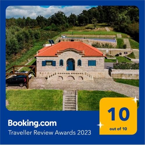 a house with an orange roof on top of it at casasun777, deixe-se surpreender e deslumbrar! in Braga