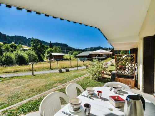 Appartement cosy aux pieds des pistes avec piscine et tennis, 4 pers, Les Gets