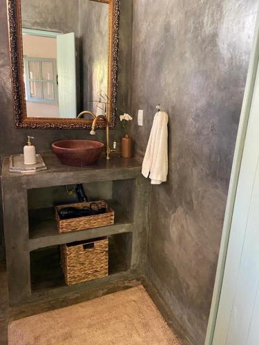 Ένα μπάνιο στο Field of Dreams cabin