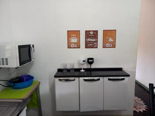 Dapur atau dapur kecil di RANCHO PÉ DA SERRA