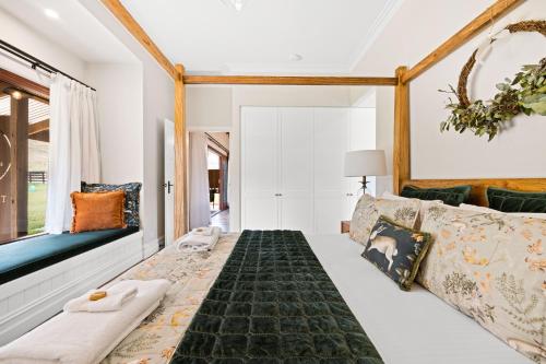 Ruang duduk di Grandview Accommodation - Hideaway Huts