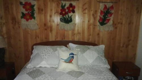 Postel nebo postele na pokoji v ubytování Parcela en Pucón con casa
