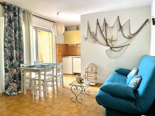 Studio cabine avec terrasse, 4 couchages, parking privé - Marseillan - FR-1-326-415