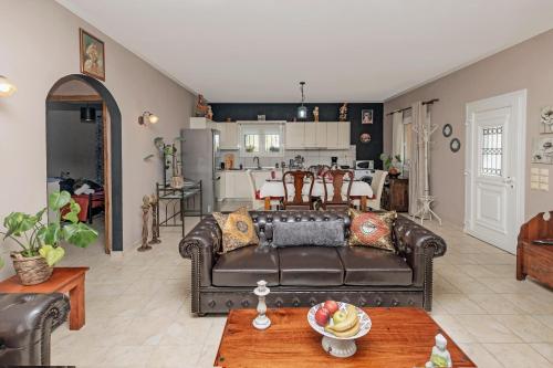 Et opholdsområde på Flower Garden House