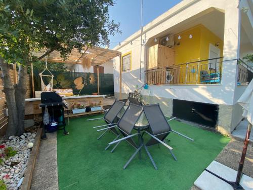 Patio nebo venkovní prostory v ubytování Asprovalta SUNNY HOUSE