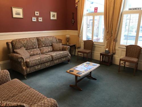Ruang duduk di The Bowden Lodge
