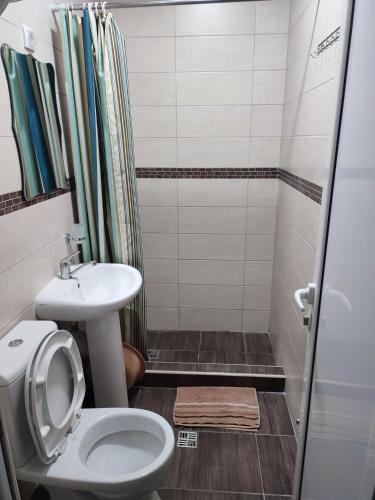 Ένα μπάνιο στο Apartments Blago Sutomore