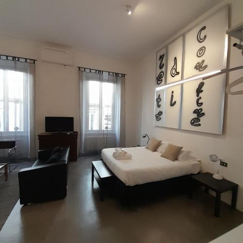 Loft Farnese 1 suite luxury area soggiorno e cucina