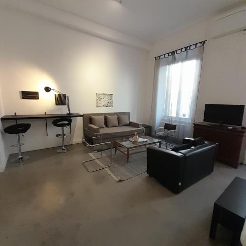 Loft Farnese 1 suite luxury area soggiorno e cucina