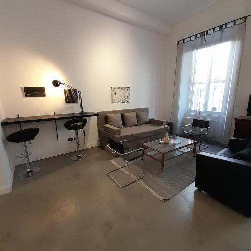Loft Farnese 1 suite luxury area soggiorno e cucina