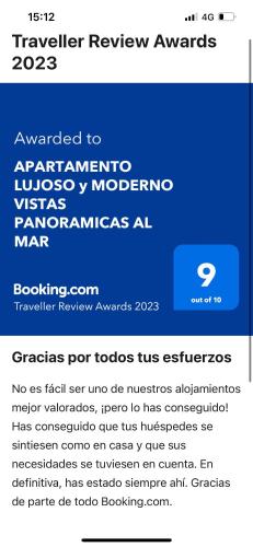 APARTAMENTO LUJOSO y MODERNO VISTAS PANORAMICAS AL MAR photo 19