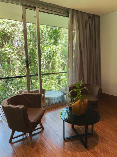 Area soggiorno di Selvaje Lodge Iguazu