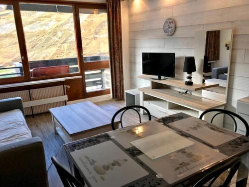 Studio cosy à Tignes avec balcon et wifi, proche des pistes