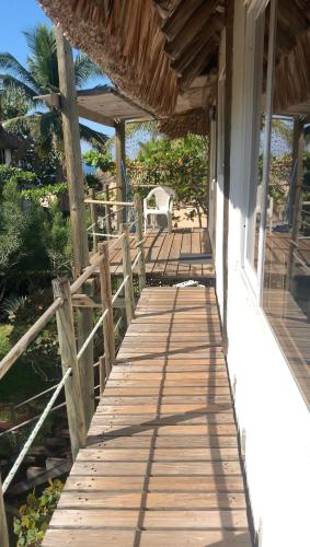 Balkoni atau teres di Cabo tortuga bungalows