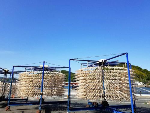 a stack of hay on a metal rack at Hotel Tsushima - Vacation STAY 84601v in Tsushima