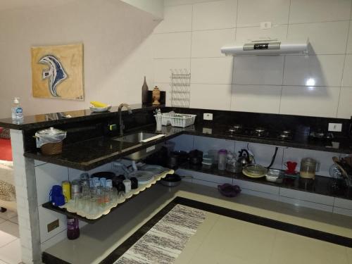 Η κουζίνα ή μικρή κουζίνα στο Casa Lua