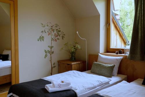 Cama o camas de una habitación en Willa Mirwa