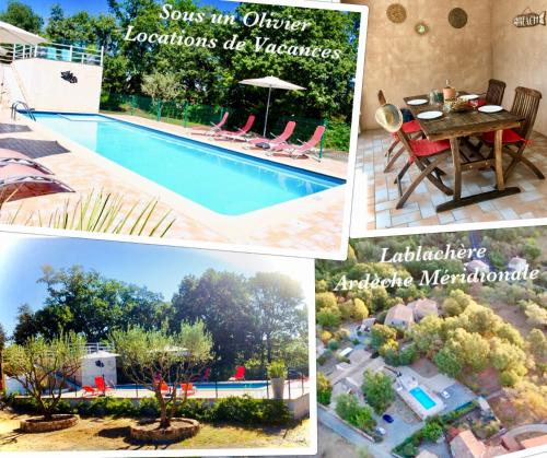SOUS UN OLIVIER Gîte Le Chêne, au calme avec climatisation et piscine