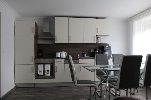 Kuchyň nebo kuchyňský kout v ubytování Eisenerzer Apartmenthaus