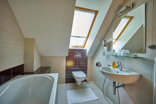 Ванная комната в Pension & Restaurant PATRIOT Trnava