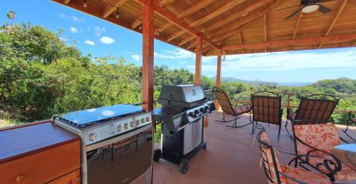 Balkoni atau teres di Villa Azul