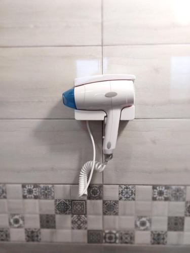 a security camera on the floor of a bathroom at Casa Calea Haiducilor in Sohodol