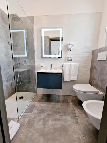 Bilik mandi di Marebed Apartments & Rooms