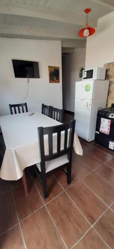 Kuchyň nebo kuchyňský kout v ubytování Cabañas WerMa