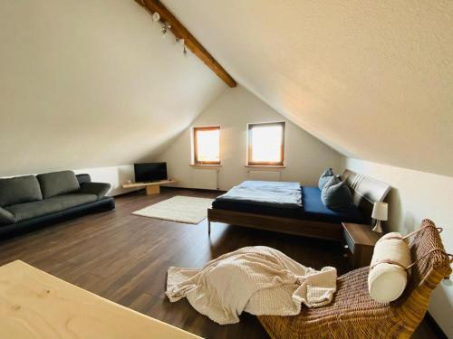 Et opholdsområde på Ferienhaus Marie