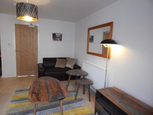 Χώρος καθιστικού στο Modern, well located en-suite rooms with parking - Orbitat Accommodations