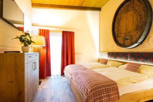 Cama o camas de una habitación en Hotel Schlof Guat